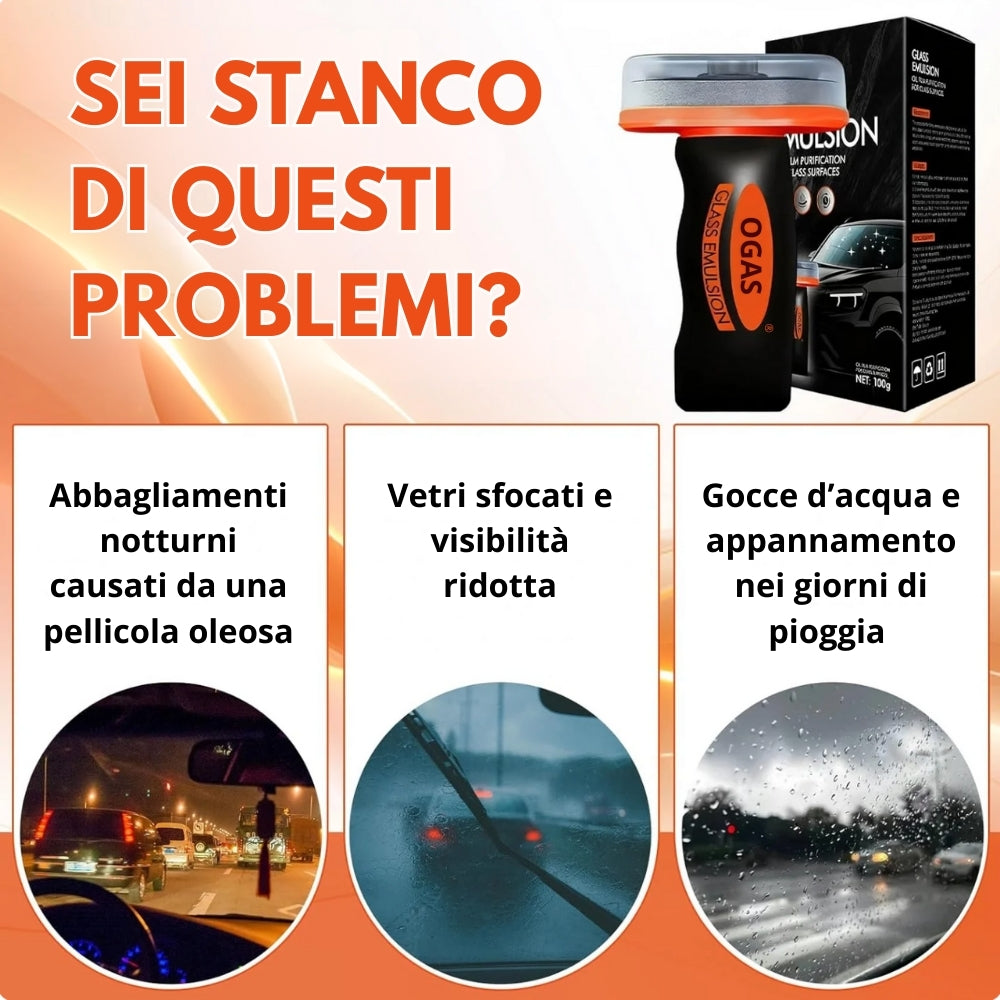 OGAS – Trattamento Vetri Auto Anti-Appannamento e Idrorepellente